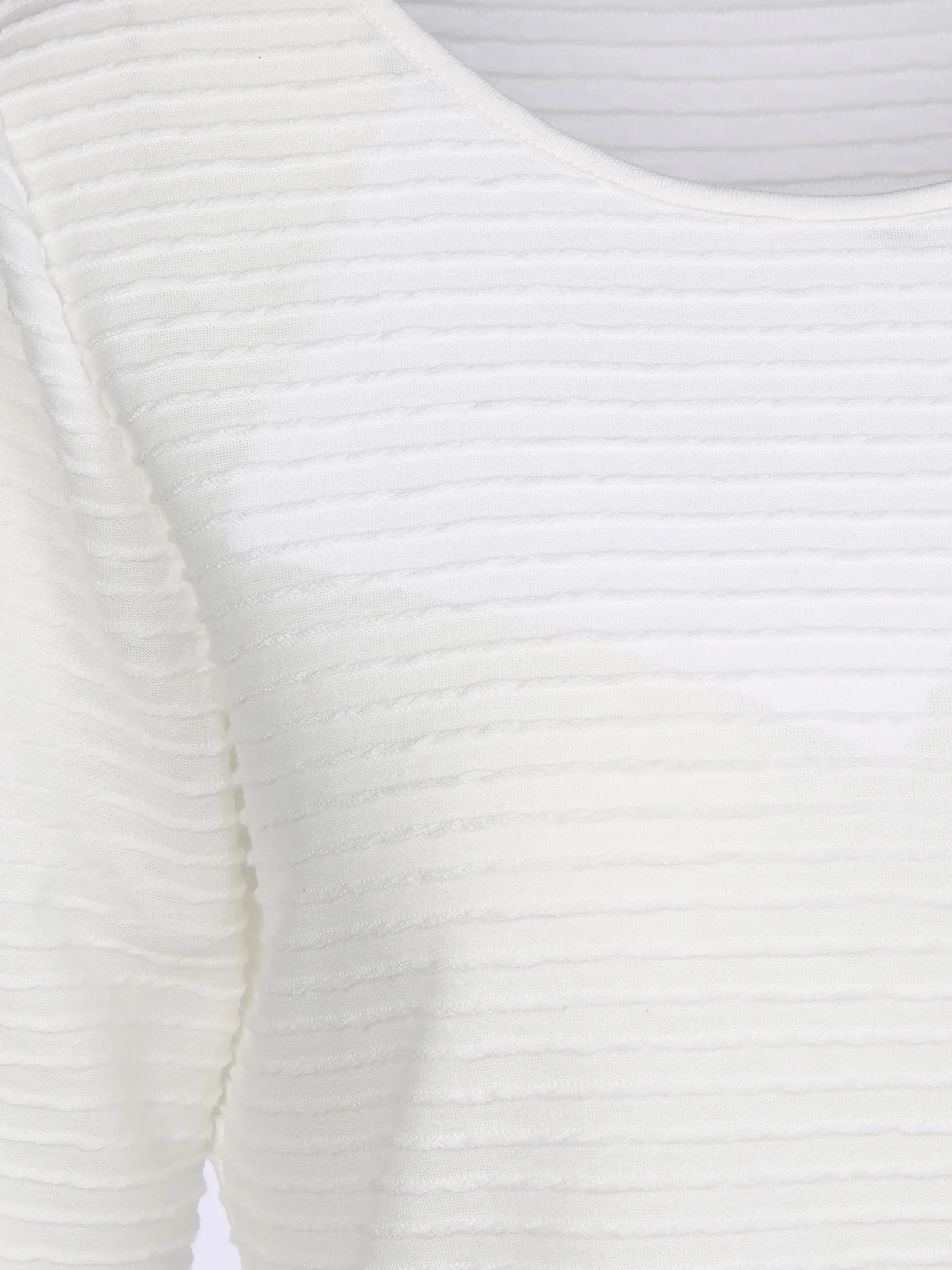 Damen Struktur Shirt mit 3/4 Arm