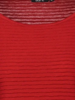 Damen Struktur Shirt mit 3/4 Arm