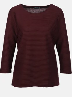 Damen Struktur Shirt mit 3/4 Arm