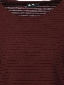 Damen Struktur Shirt mit 3/4 Arm