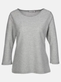 Damen Struktur Shirt mit 3/4 Arm