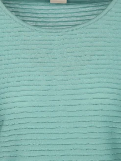 Damen Struktur Shirt mit 3/4 Arm