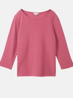 Damen Strukturshirt in Ripp-Optik