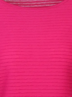 Damen Strukturshirt mit 3/4 Ärmel