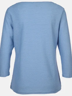 Damen Strukturshirt mit 3/4 Arm