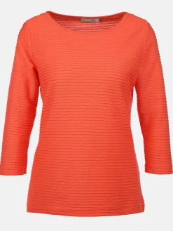 Damen Strukturshirt mit 3/4 Arm