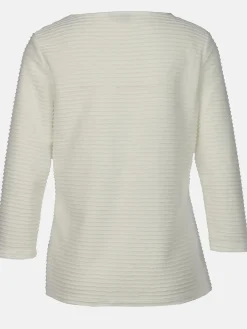 Damen Strukturshirt mit 3/4 Arm