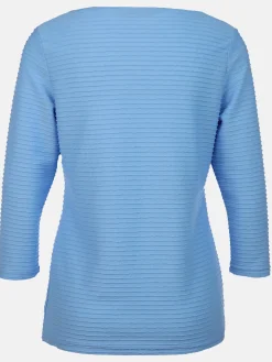 Damen Strukturshirt mit 3/4 Arm