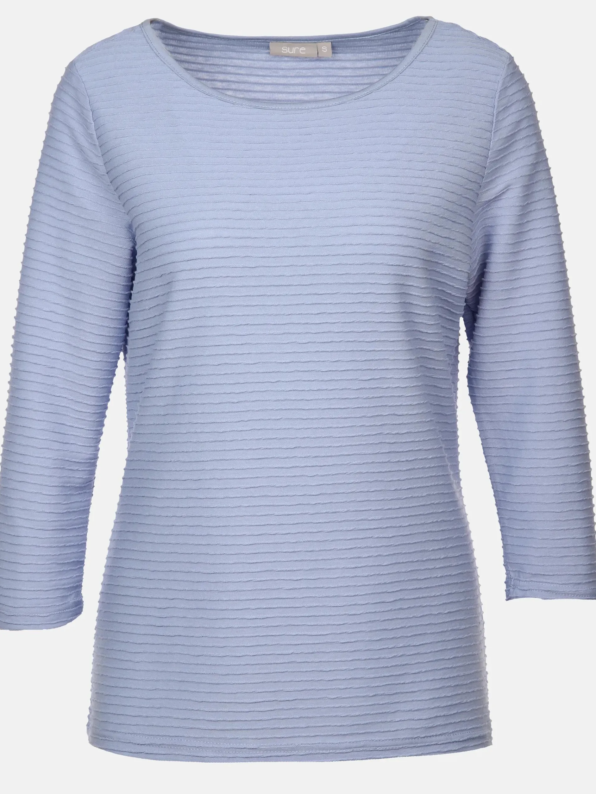 Damen Strukturshirt mit 3/4 Ärmel