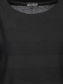 Damen Struktur-Shirt mit Streifenoptik