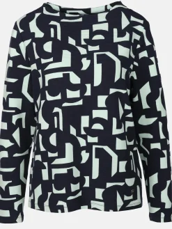 Damen Sweatshirt mit Alloverprint