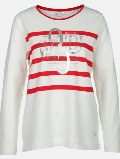 Damen Sweatshirt mit Glitzersteinchen