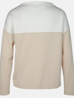 Damen Sweatshirt mit Print und Glitzernieten