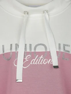 Damen Sweatshirt mit Strasssteinchen