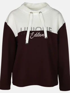 Damen Sweatshirt mit Strasssteinchen