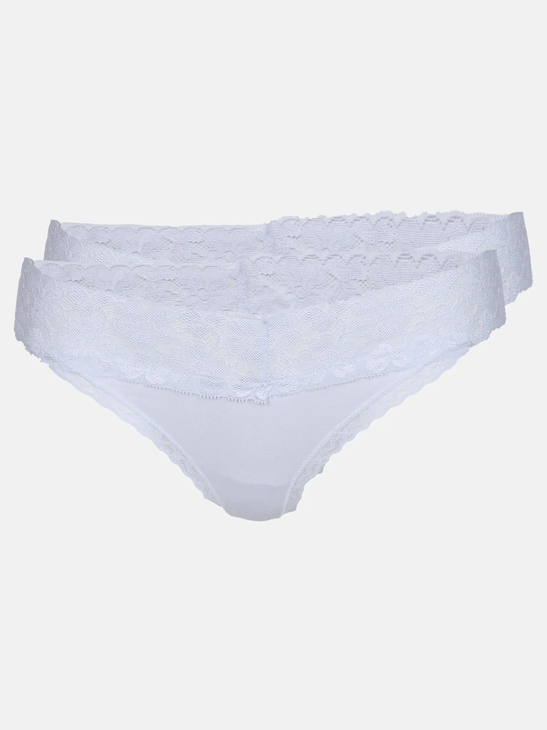 Damen Tanga mit Spitze im 2er Pack