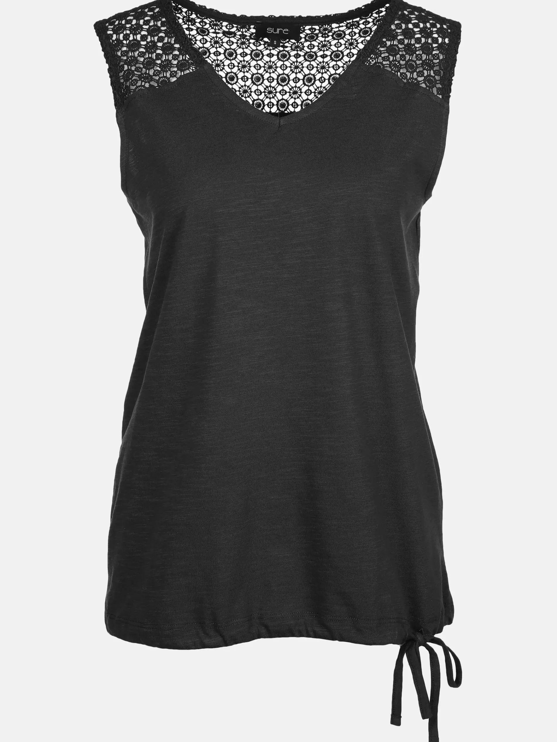 Damen Tanktop mit Spitzeneinsatz