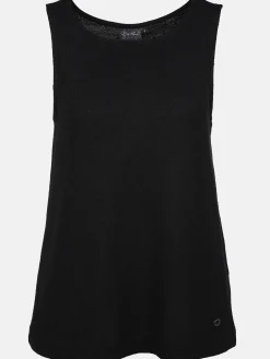 Damen Top in Boucle-Optik