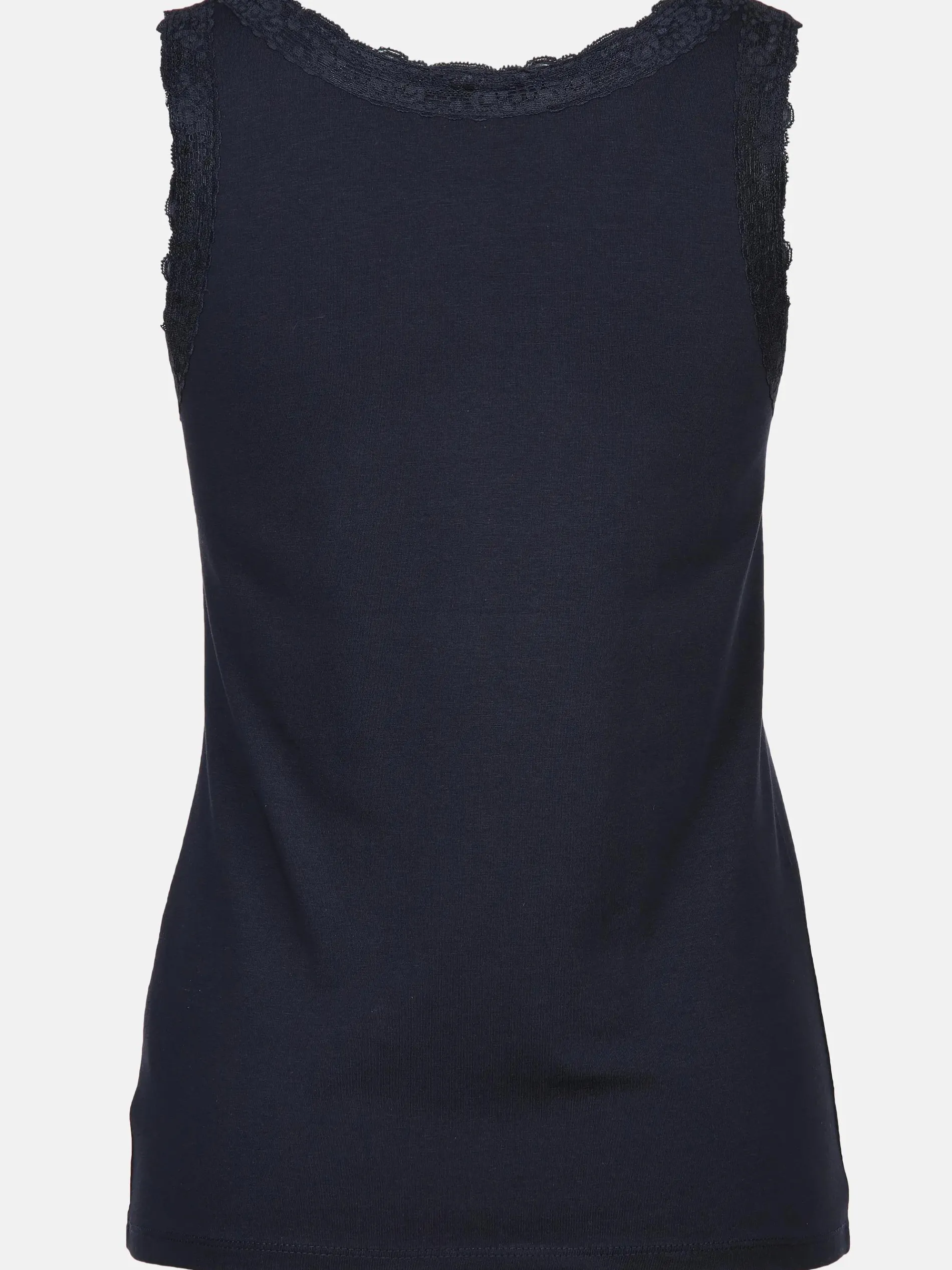 Damen Top mit Spitzenbesatz