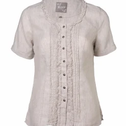 Damen Trachtenbluse aus Leinen