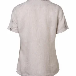 Damen Trachtenbluse aus Leinen