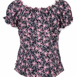 Damen Trachtenbluse im Blümchen Print