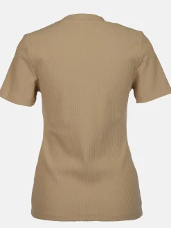 Damen T-Shirt in Ottomanripp