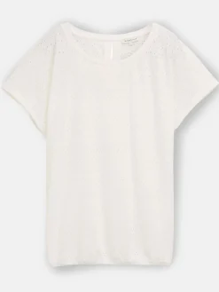 Damen T-Shirt mit Lochmuster