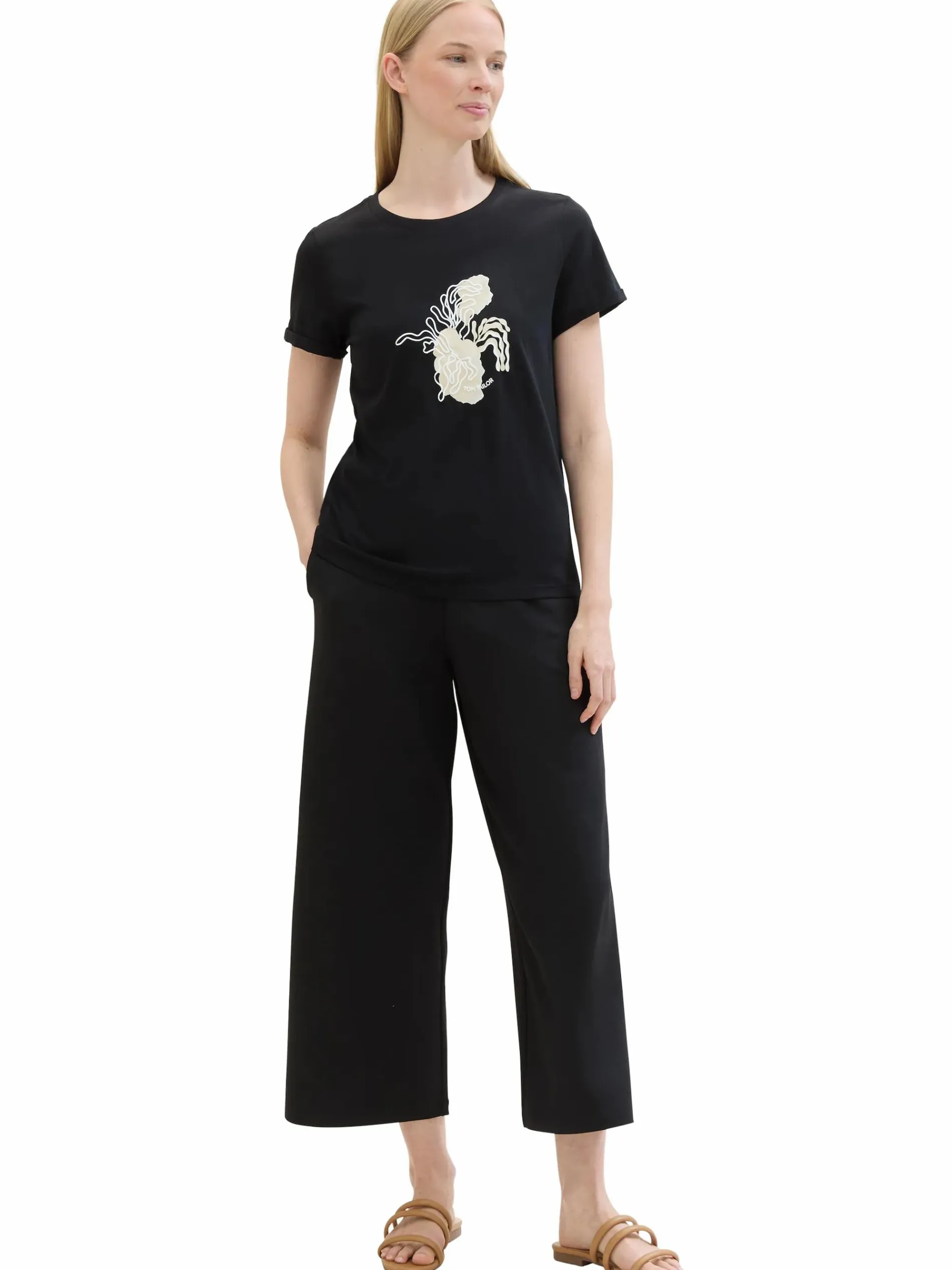 Damen T-Shirt mit Rubber Print