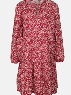 Damen Volantkleid mit Alloverprint