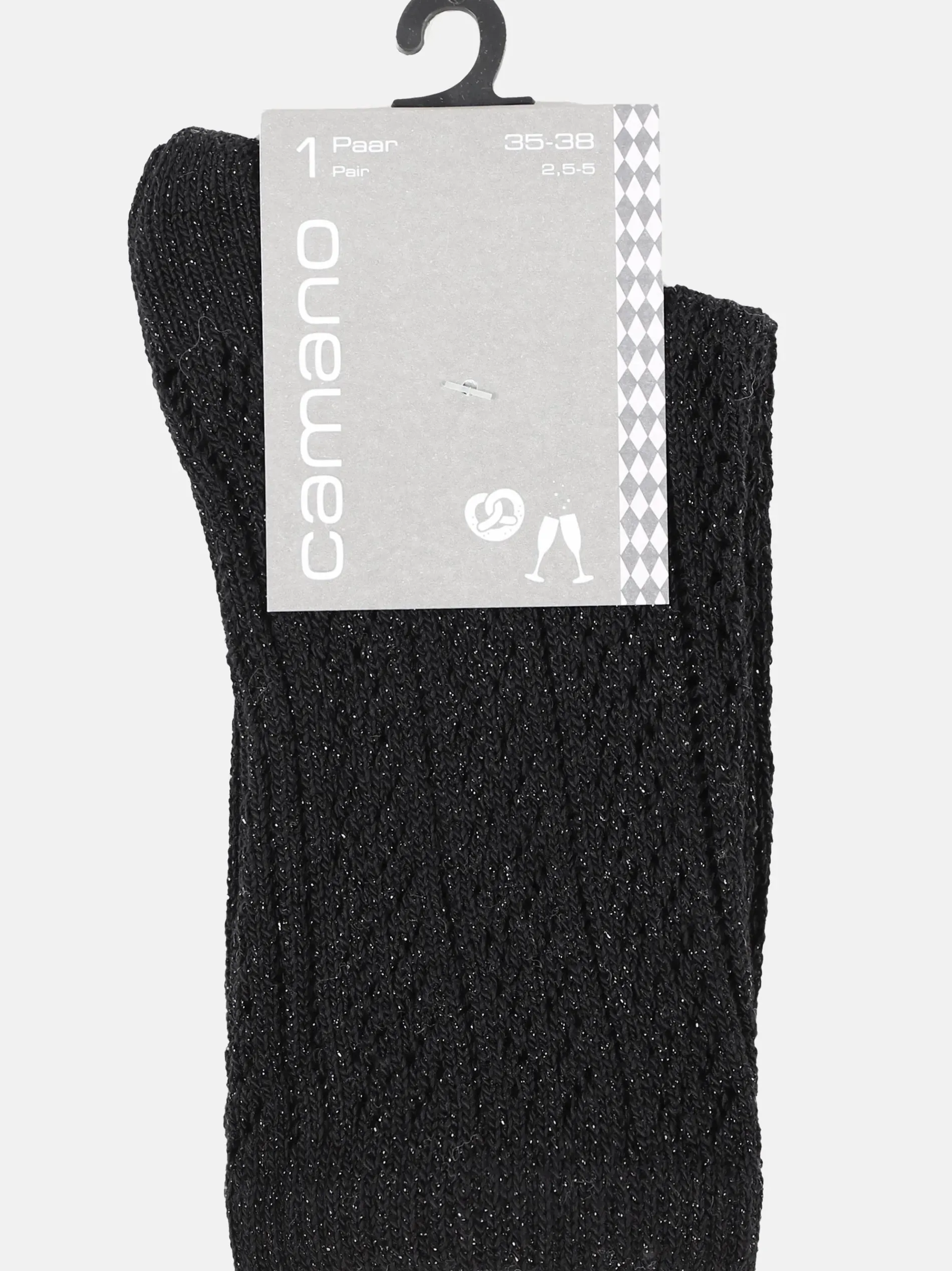 Damen Wiesn-Socken mit Glitzerfäden