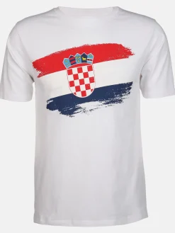 Damen/Herren T-Shirt mit Länderfahne Fussball EM24