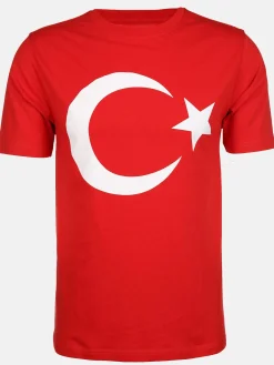 Damen/Herren T-Shirt mit Länderfahne Fussball EM24