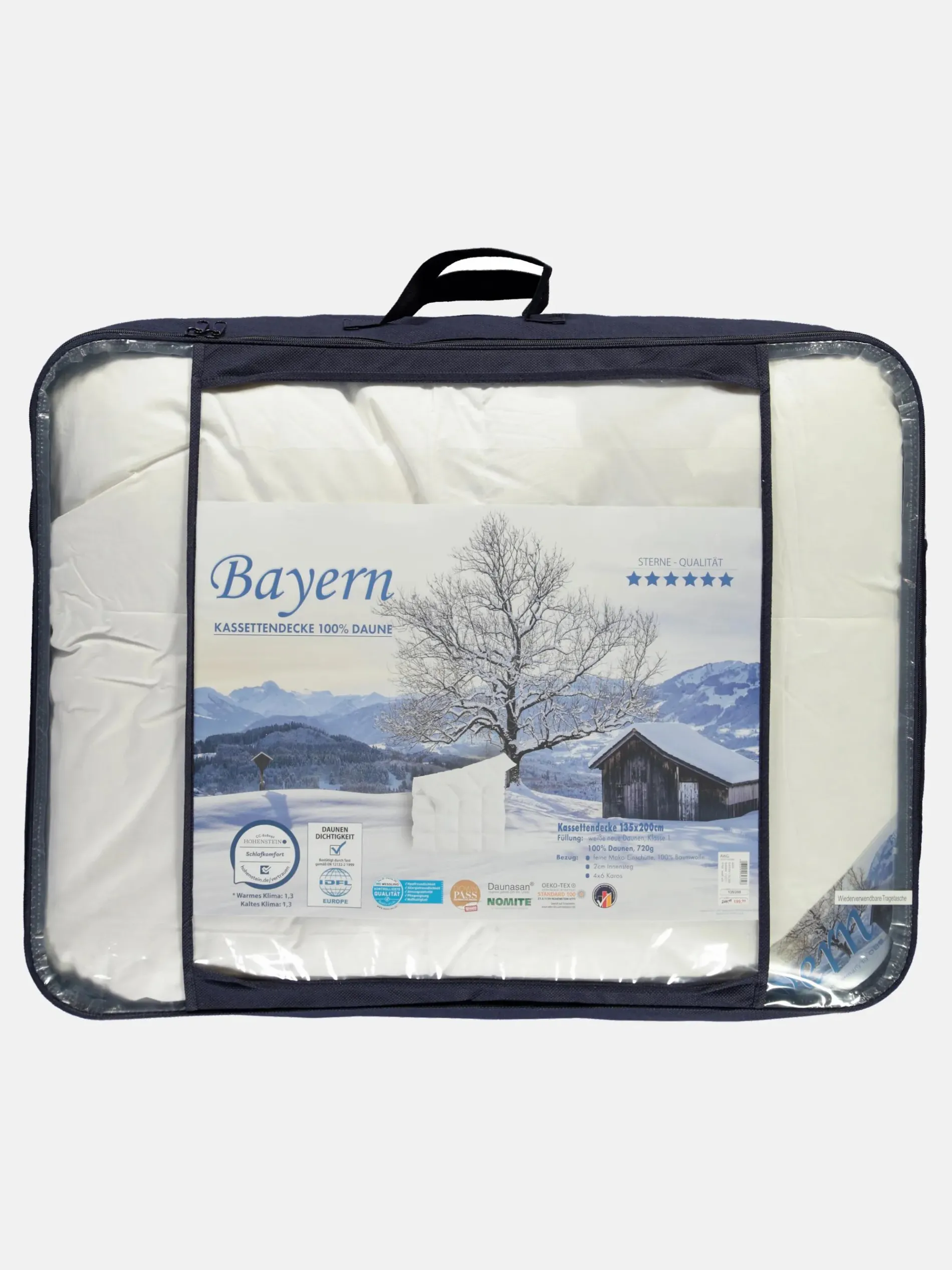 Daunen Kassettendecke 135x200cm