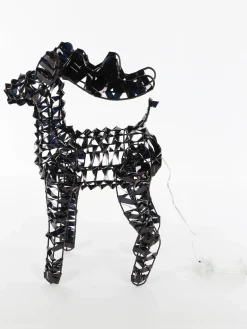 Deko Rentier mit LED Beleuchtung ca.37 hoch