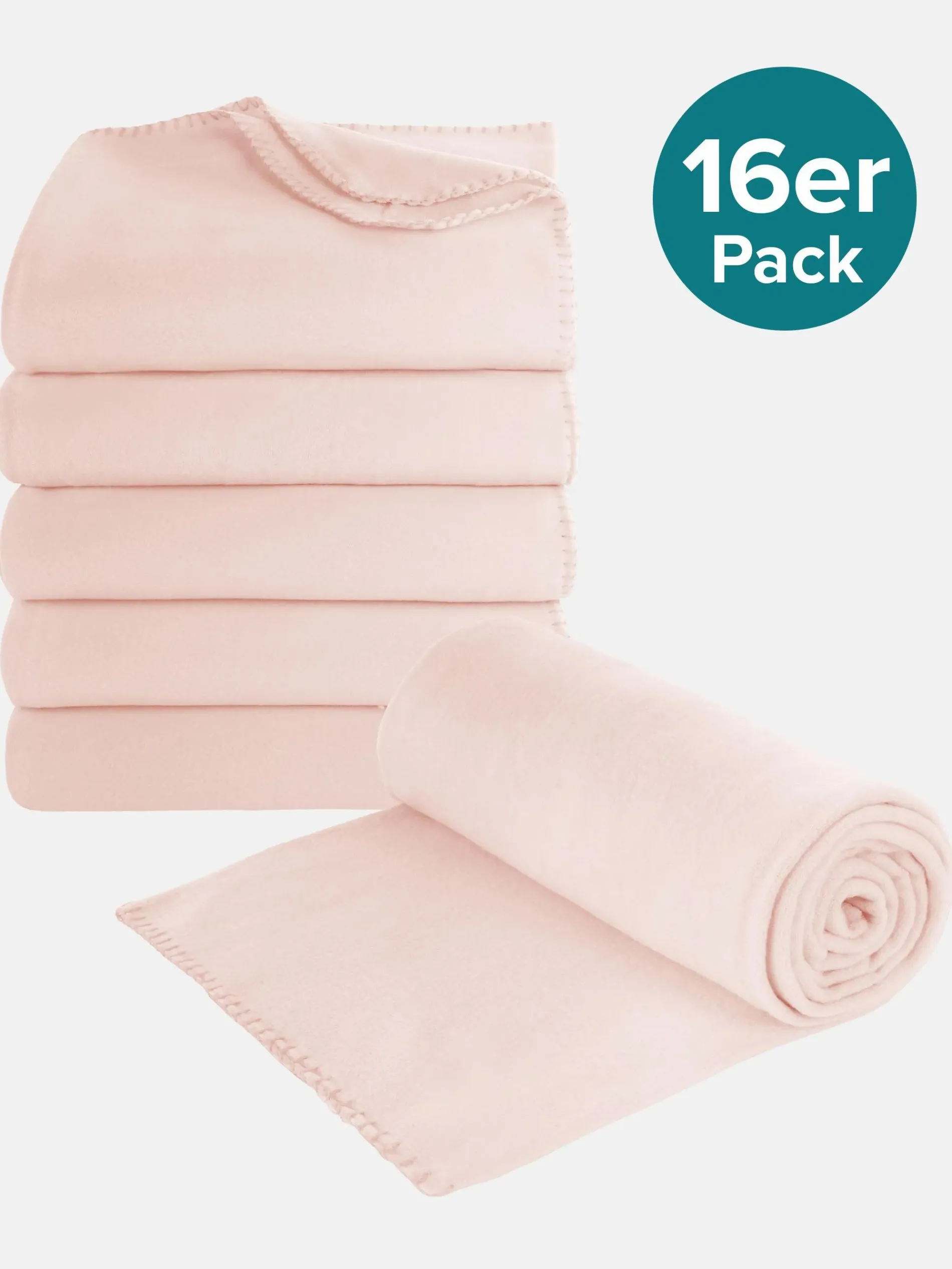 16er Pack Fleecedecke 130x170cm