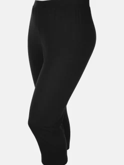 Große Größen Basic Capri-Leggings