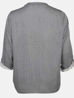 Große Größen Bluse im Minimalprint