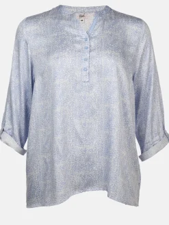 Große Größen Bluse im Minimalprint