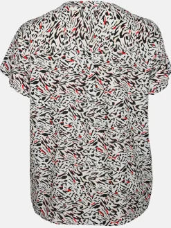 Große Größen Bluse mit Alloverprint