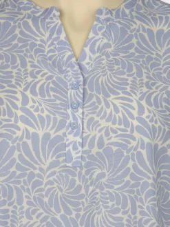 Große Größen Bluse mit Alloverprint