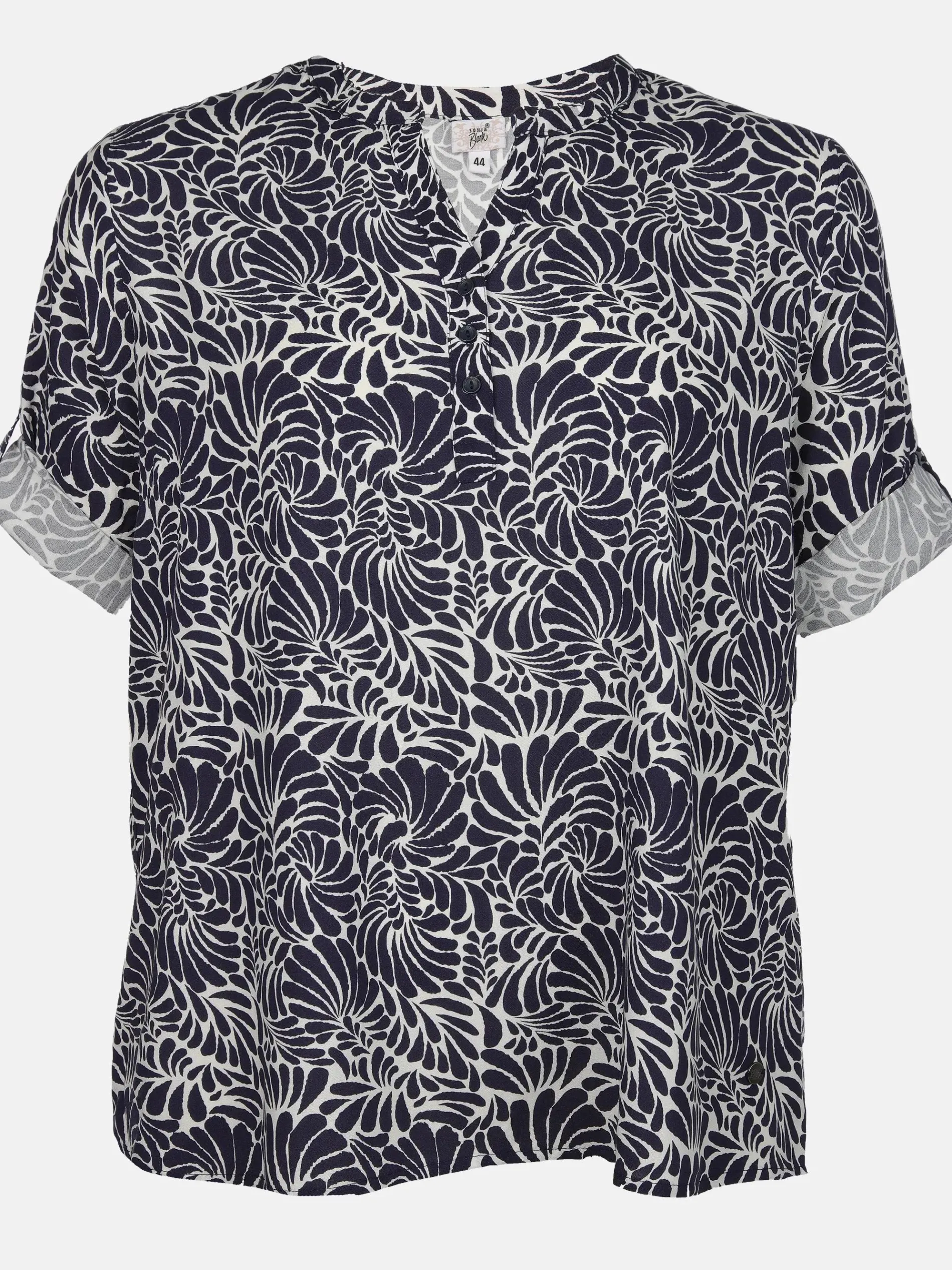Große Größen Bluse mit Alloverprint