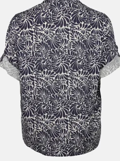 Große Größen Bluse mit Alloverprint
