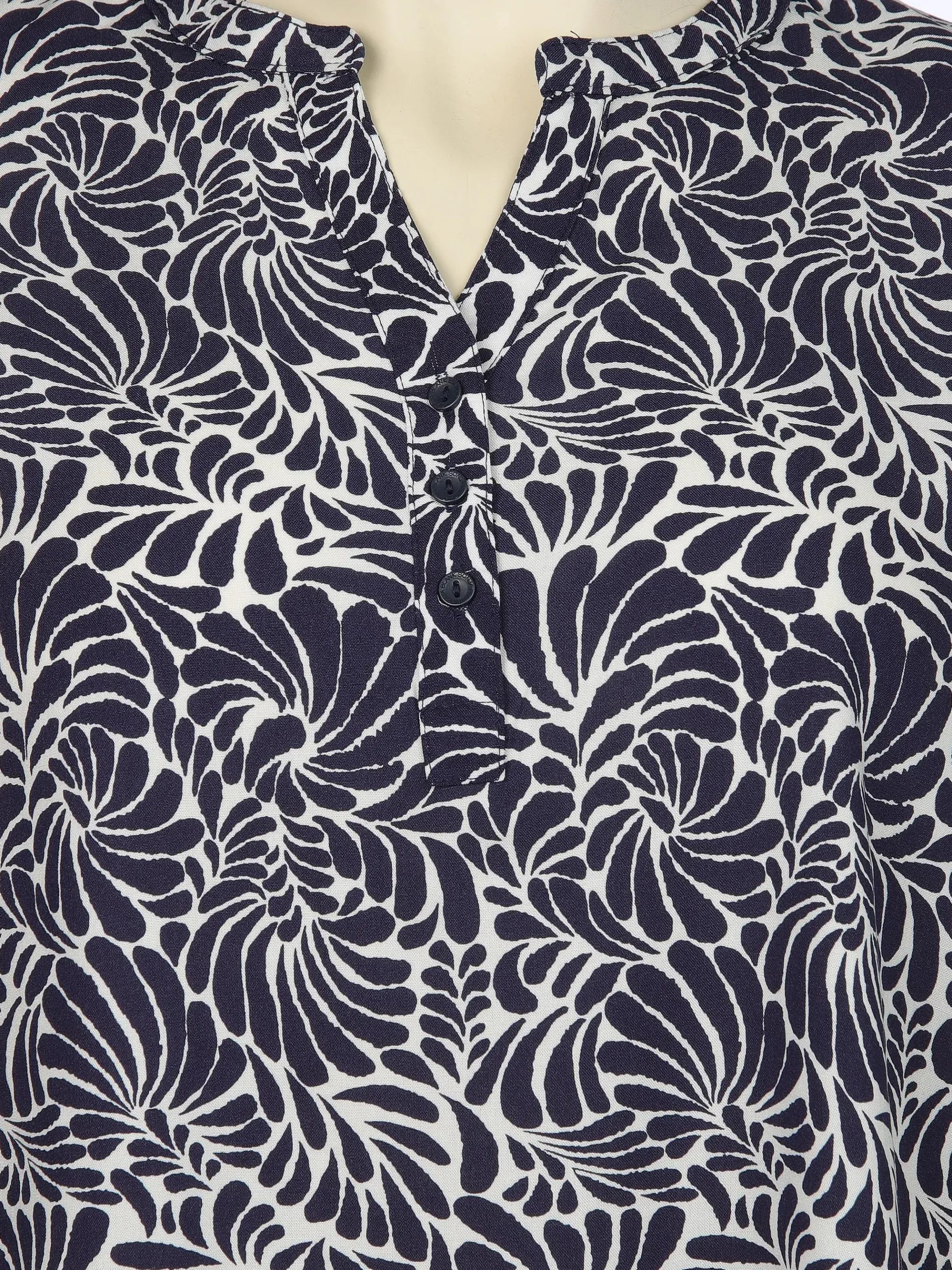 Große Größen Bluse mit Alloverprint