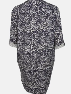 Große Größen Kleid mit Musterprint