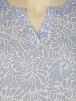 Große Größen Kleid mit Musterprint