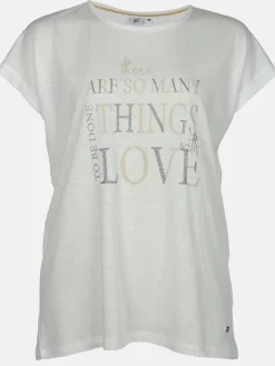 Große Größen Shirt mit Glitzerprint