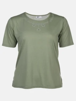 Große Größen Shirt mit Glitzersteinchen