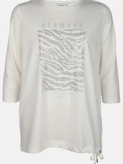 Große Größen Shirt mit Glitzersteinchen