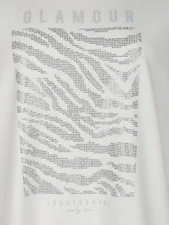 Große Größen Shirt mit Glitzersteinchen
